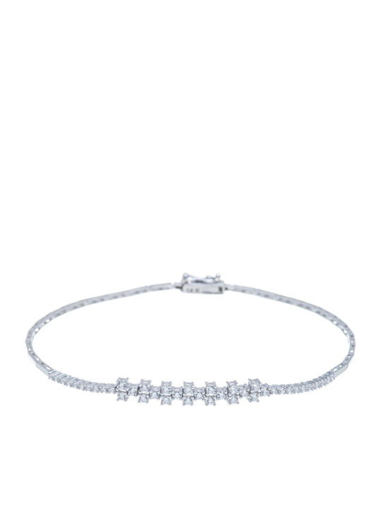 Vitopoulos Vitopoulos Set with Necklace , Earrings & Ring from White Gold 14K with Stones