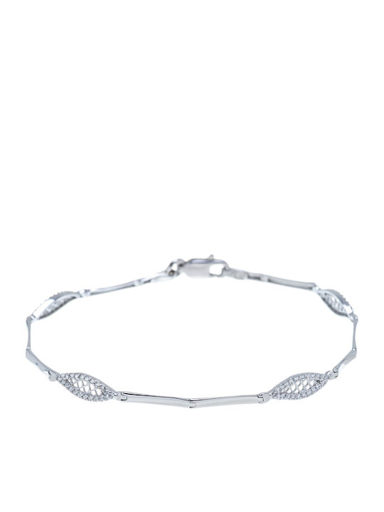 Vitopoulos Vitopoulos Set with Necklace , Earrings & Ring from White Gold 14K with Stones