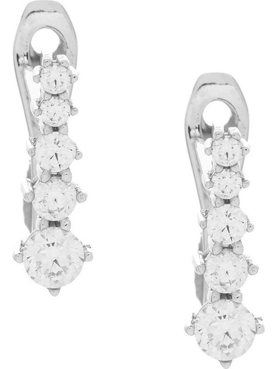 Vitopoulos Vitopoulos Set with Necklace , Earrings & Ring from White Gold 14K with Stones