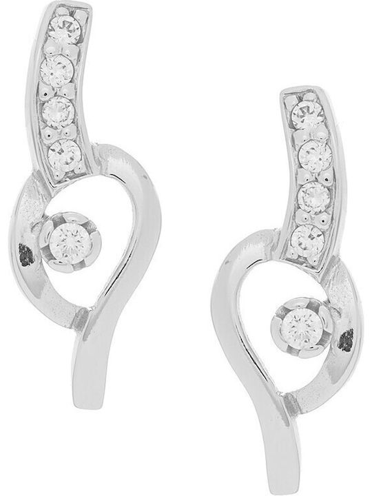 Vitopoulos Vitopoulos Set with Necklace , Earrings & Ring from White Gold 14K with Stones