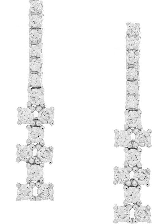 Vitopoulos Vitopoulos Set with Necklace , Earrings & Ring from White Gold 14K with Stones