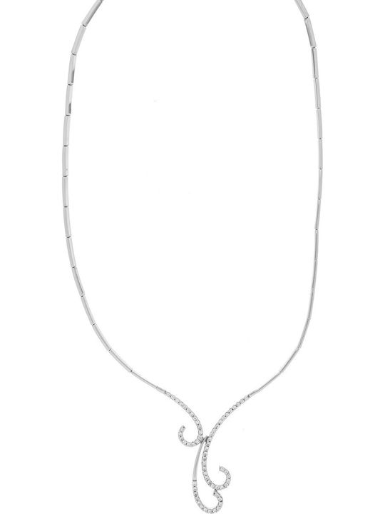 Vitopoulos Vitopoulos Set with Necklace , Earrings & Ring from White Gold 14K with Stones