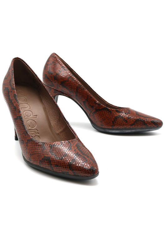 Wonders Tabac Brown Heels