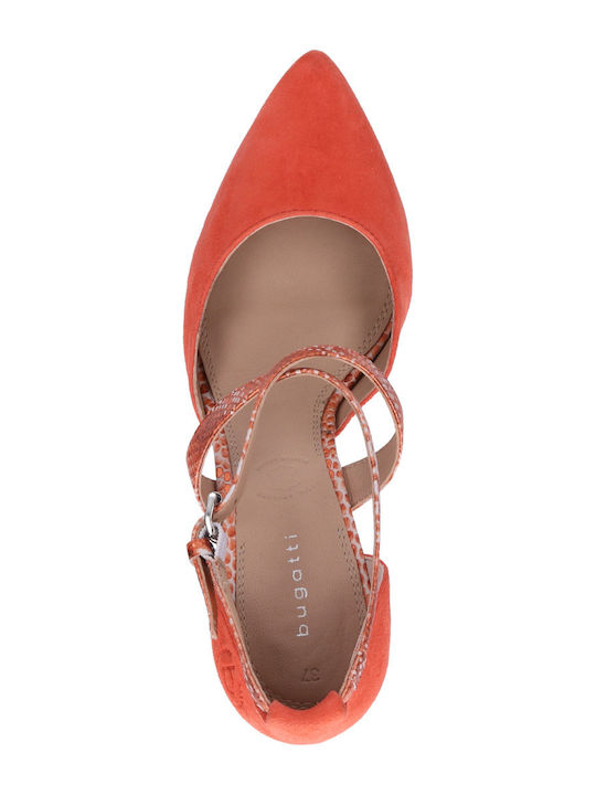 Orange Heels Animal Print