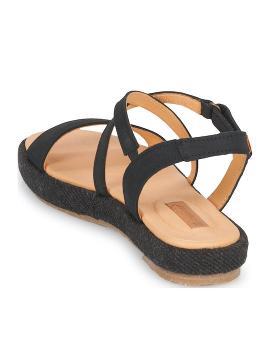Flache Sandalen für Damen in Schwarz Farbe