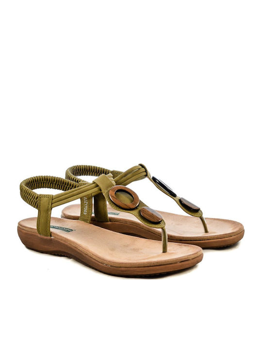 Γυναικεία Ανατομικά Σανδάλια Χακί