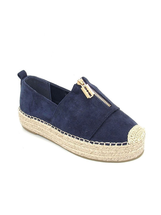 Super Mode Smd Damen Espadrilles in Blau Farbe