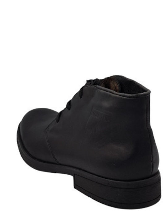 Leather Black Men's Boots Anatomical