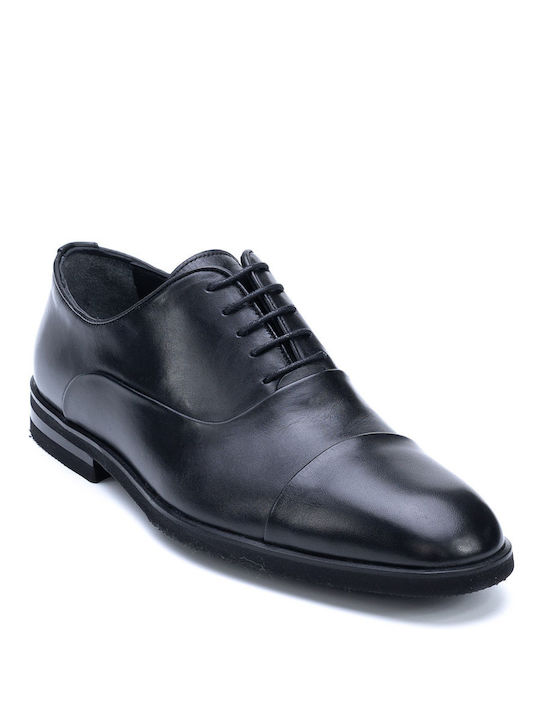 Philippe Lang Men's Leather Dress Shoes Black