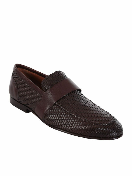 Marco Ferretti Men's Leather Loafers Brown