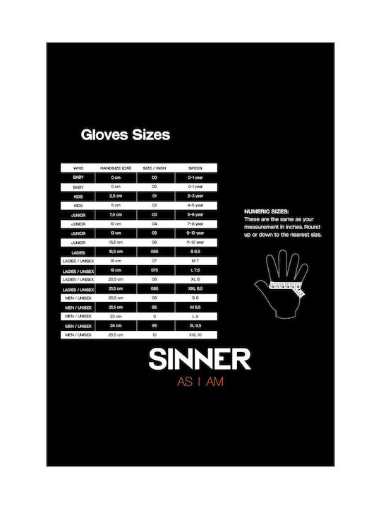 Sinner Unisex Ski & Snowboard Gloves Black