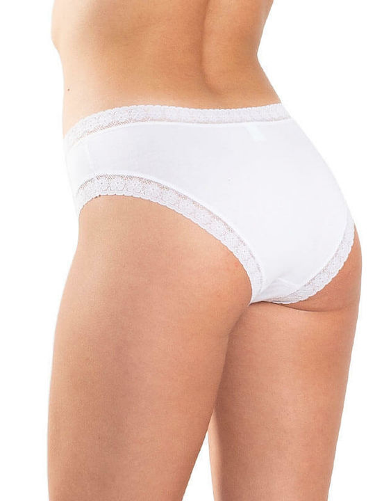 A.A UNDERWEAR Plus Cotton High Waist Women's Slip 3Pack with Lace White