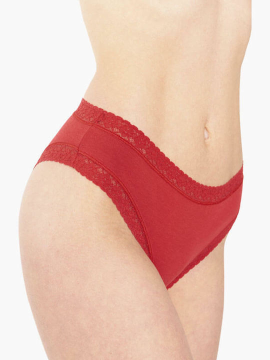 A.A UNDERWEAR Plus Βαμβακερά Γυναικεία Slip 2Pack με Δαντέλα Μπλε Σκούρο