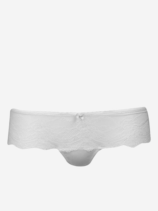 Norddiva Dantelat Set de Lenjerie Sutien cu Brazilia Alb