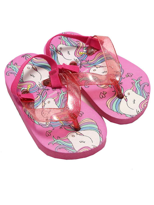 Παιδικές Σαγιονάρες Flip Flops Φούξια