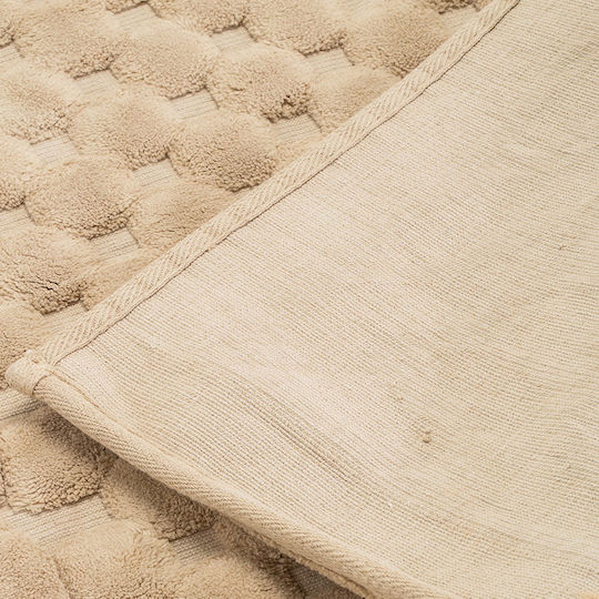 Mijolnir Non-Slip Bath Mats Set Cotton Bambi Beige 2pcs