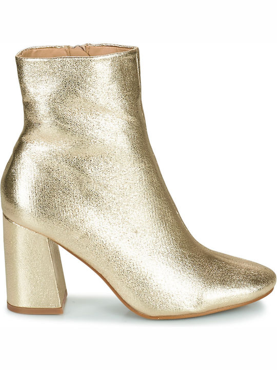 Pedrolyn Damen Stiefeletten Ankle Boots Gold