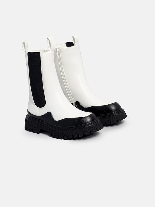 InShoes Women's Chelsea Boots White