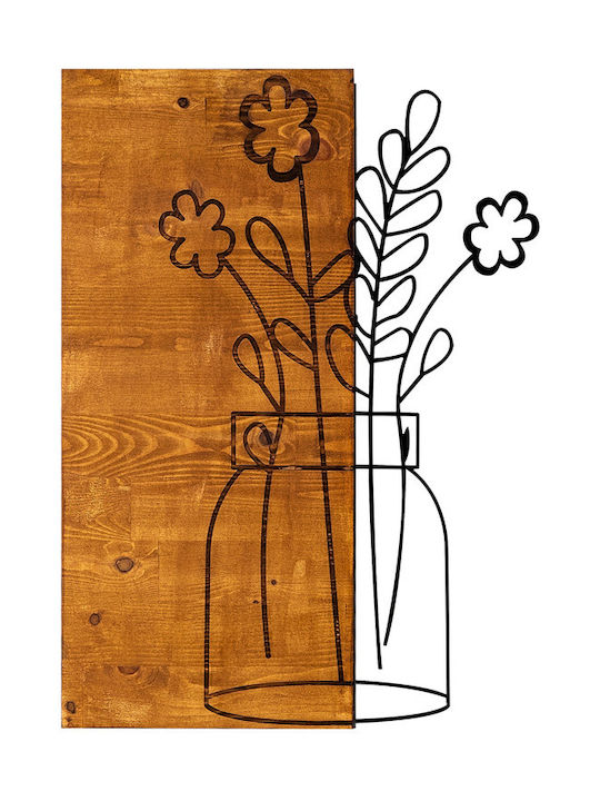 Wooden Wall Hanging Decor 41x58cm