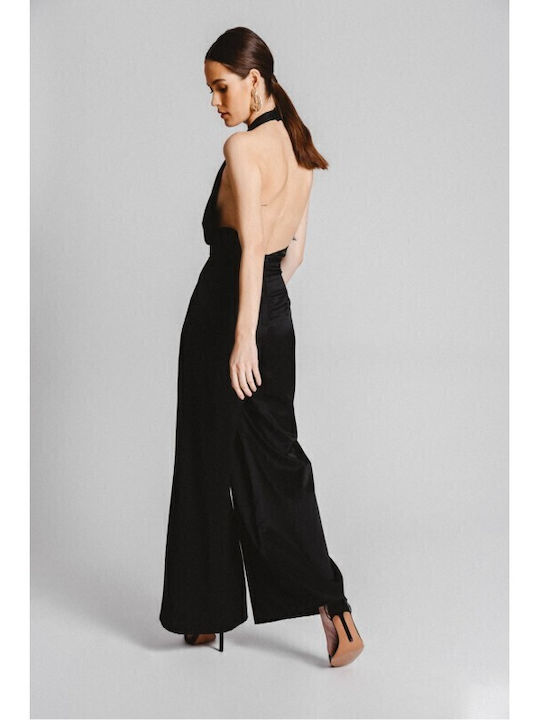 Jumpsuit Женска Без ръкави Цялостна Форма Черен