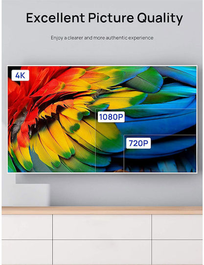Jsaux Кабел HDMI Мъжки - HDMI Мъжки 2м Черен