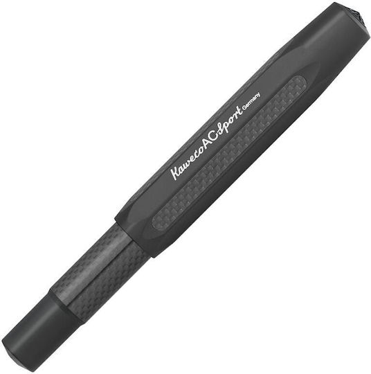Kaweco Ac Sport Stilou De Scris Foarte Larg Negru Din Aluminiu Cu Cerneală Neagră