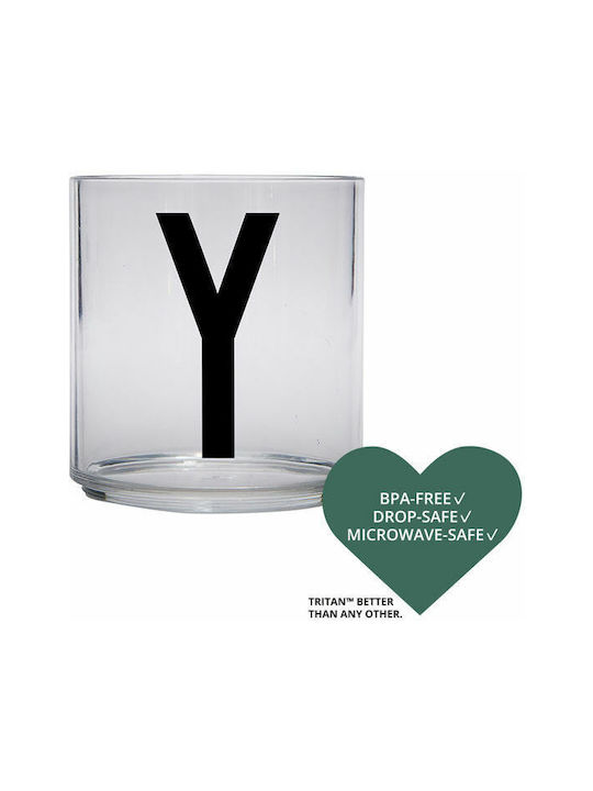 Design Letters "y'' Glas Wasser aus Plastik 220ml 1Stück
