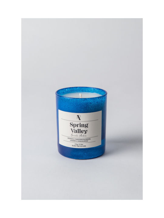 Scented Candle Valley Jar Blue 170gr 1pcs