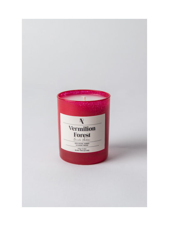 Scented Candle Jar Red 170gr 1pcs