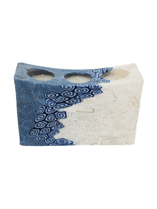 Decorative Candle Blue 18x6cm 1pcs