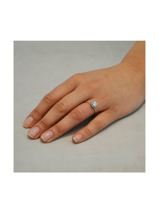 Single Stone from Gold 14K