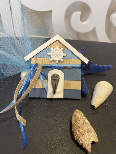 Taufgeschenk mit Kleiderbügel aus Holz 12cm