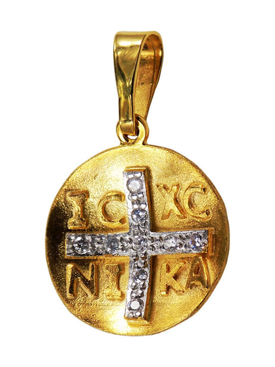 Roloi Kaliamanis Μενταγιόν Κωνσταντινάτο Χρυσό 14K
