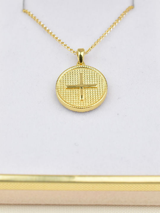 Goldjewels Висулка Детски Талисман Двустранен Константинато от Злато 9K XL433