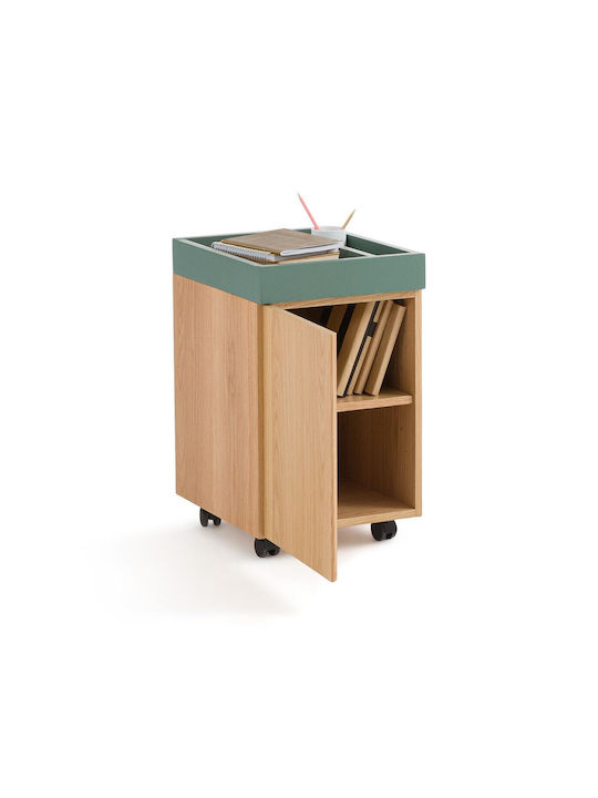 Ντουλάπι Γραφείου από MDF με Ρόδες Δρυς 35x42x57cm