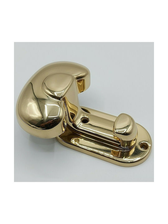 Wall Hanger Metal Gold 12x5.5x9cm