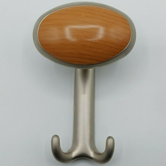 Mital Metallische Wandhalterung 2 Haken 9.5x6.5x15cm Mital Metallische Wandhalterung 2 Haken 9.5x6.5x15cm