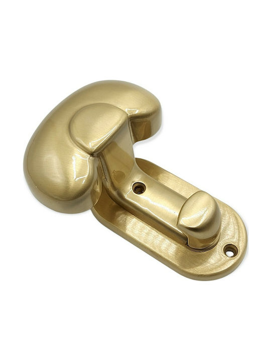Wall Hanger Metal Gold 12x5.5x9cm