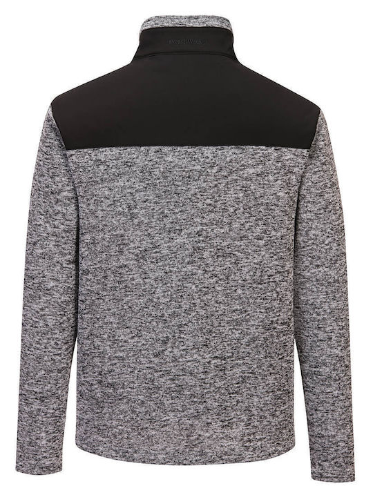 Portwest Ανδρικό Σακάκι Εργασίας Γκρι Fleece
