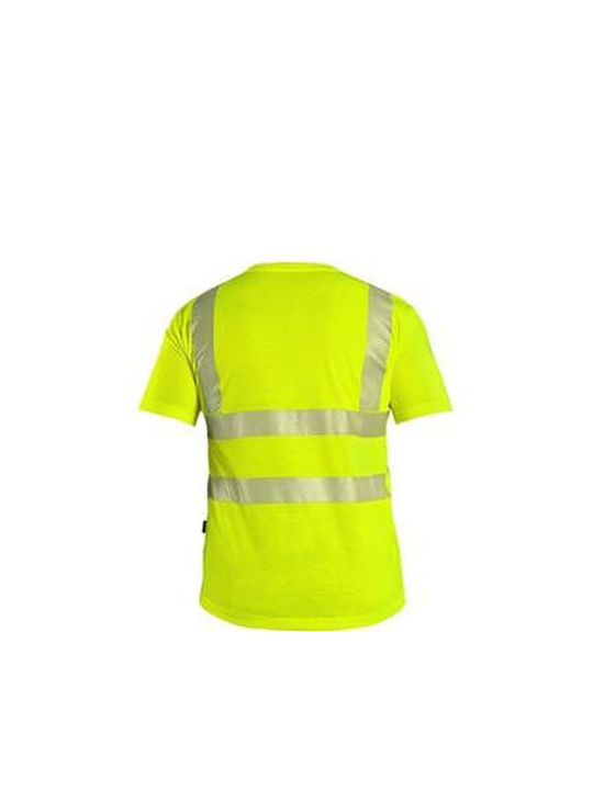 CXS Work T-Shirt Yellow with Reflective Tapes