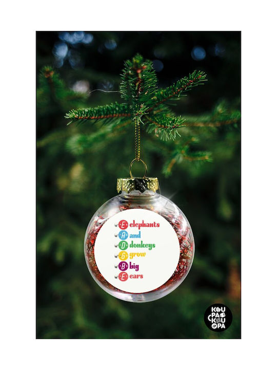 Weihnachtshänger Kugel Ornament Plastik Durchsichtig 8cm