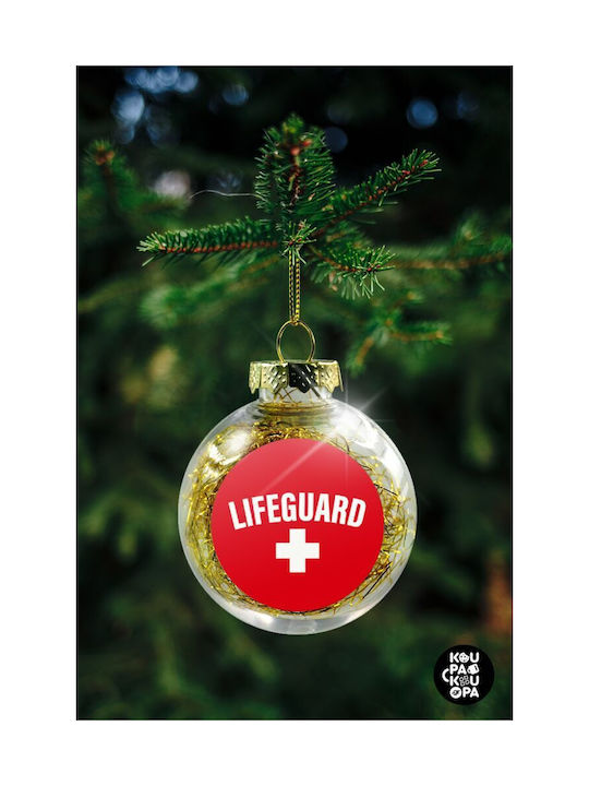 Weihnachtshänger Kugel Ornament Plastik Durchsichtig 8cm