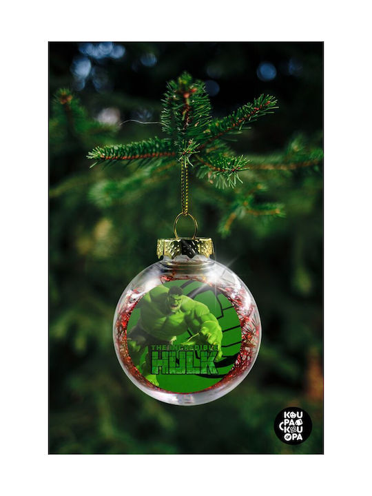 Christmas Plastic Ball Ornament Transparent 8cm