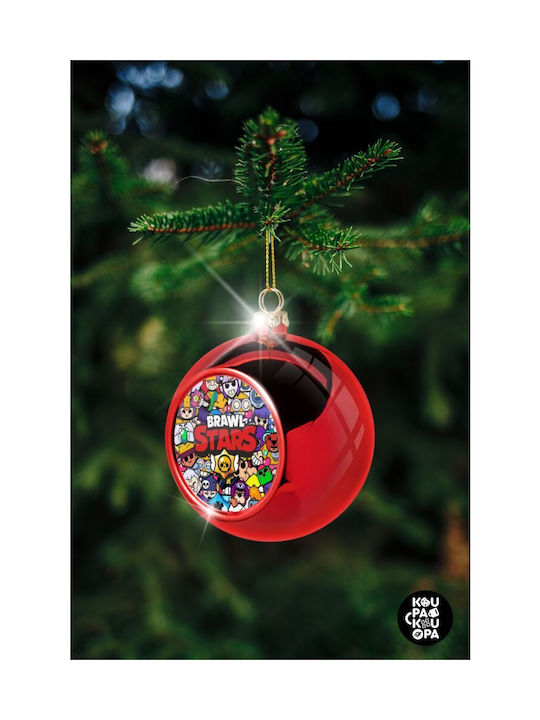 Brawl Stars Characters Weihnachtshänger Kugel Ornament Plastik Rot 8cm