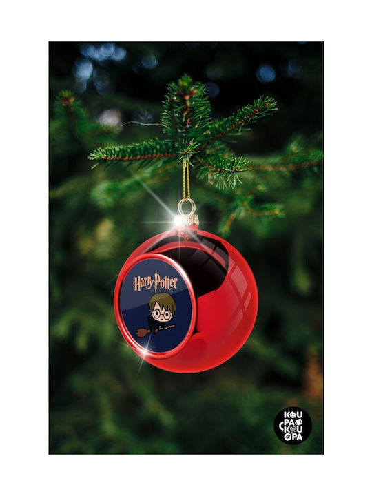 Harry Potter Christmas Plastic Ball Ornament Red 8cm