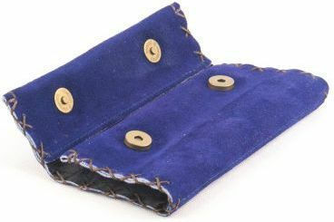 Tobacco Pouch With Magnetic Clasp Purple