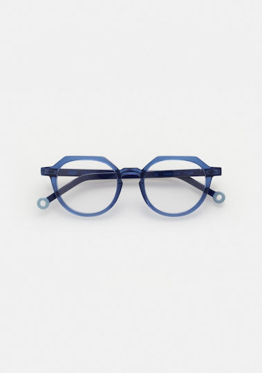 Kaleos Plastic Eyeglass Frame Blue TYLER 4