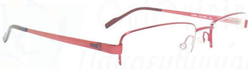 Lozza Metal Eyeglass Frame Red VL2043 0H94