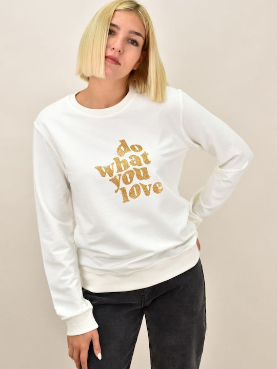 First Woman Women's Sweatshirt WHITE