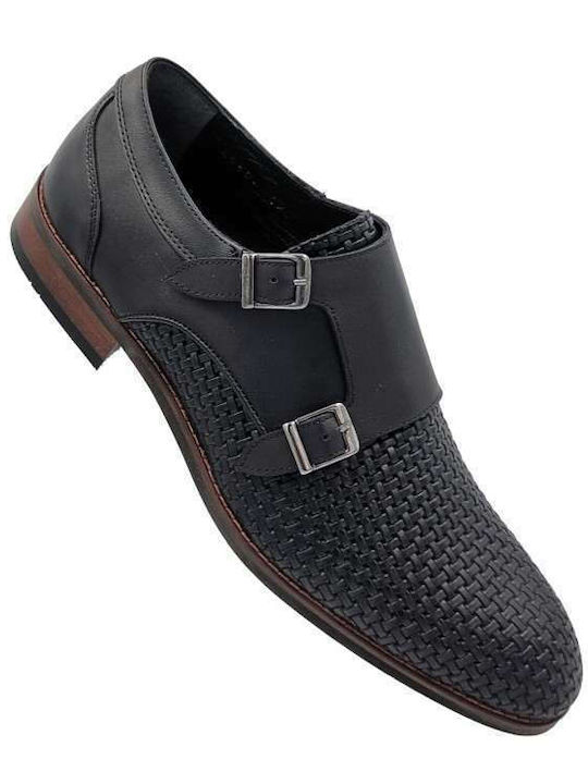 Vice Footwear Men's Leather Casual Shoes Black